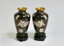 CLOISONNE CABINET VASES