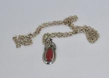 STERLING NECKLACE AND EARRINGS