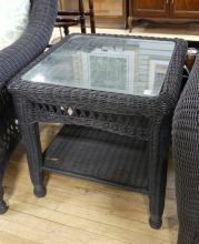 THREE-PIECE WICKER PATIO SET