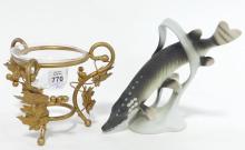 FIGURINE AND CANDLEHOLDER