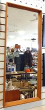 TEAK FRAMED WALL MIRROR