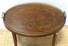 MAHOGANY GALLERY TABLE