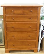 NADEAU MAPLE CHEST OF DRAWERS