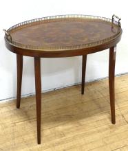 MAHOGANY GALLERY TABLE