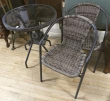 THREE-PIECE PATIO BISTRO SET