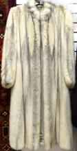 WHITE MINK FUR COAT