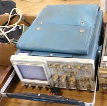 OSCILLOSCOPE, POWER SUPPLY AND SOLDERING TOOL