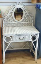 WICKER DRESSING TABLE