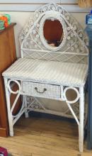 WICKER DRESSING TABLE