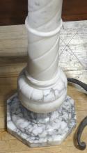 WHITE MARBLE PEDESTAL
