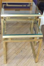 BRASS NEST OF TABLES