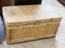 WICKER BLANKET BOX