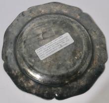 PEWTER PLATE