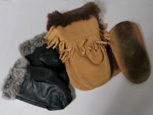 BEADED MITTS AND MOCCASINS