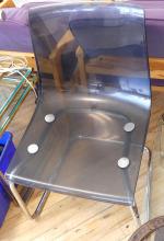 TWO MCM ACRYLIC CHAIRS
