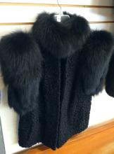 PERSIAN LAMB AND BLACK MINK VEST