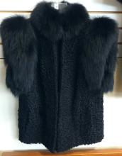 PERSIAN LAMB AND BLACK MINK VEST