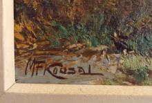 LARGE MATTHEW KOUSAL OIL PAINTING