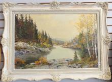 LARGE MATTHEW KOUSAL OIL PAINTING