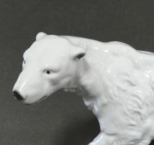 LARGE ROYAL DUX "POLAR BEAR" FIGURINE