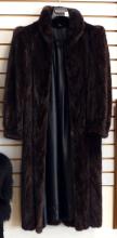 DARK BROWN MINK COAT