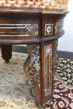 PAIR OF ANTIQUE ROSEWOOD STOOLS