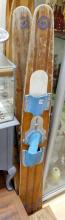 VINTAGE WOODEN WATER SKIS