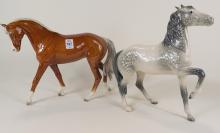 TWO LARGE GOEBEL "HORSE" FIGURINES