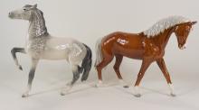TWO LARGE GOEBEL "HORSE" FIGURINES