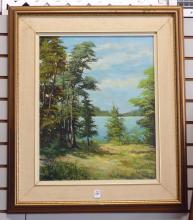 PAIR OF FRAMED OIL PAINTINGS