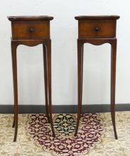 PAIR OF DIMINUTIVE TABLES