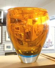 FOUR ART GLASS VASES