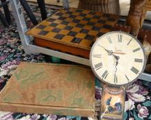 CHESS BOARD, CLOCK, ETC.