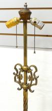 ART DECO BRASS FLOOR LAMP