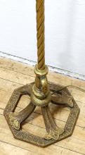 ART DECO BRASS FLOOR LAMP