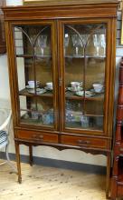 MAHOGANY DISPLAY CABINET