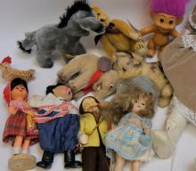 DOLLS, STEIFF, ETC.