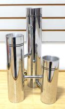 CHROME CYLINDER TABLE LAMP