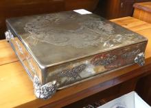 BOX LOT OF SILVERPLATE GIFTWARE