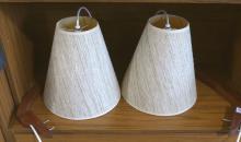 PAIR OF WALL MOUNT TEAK LAMPS