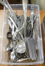 BIN OF ASSORTED CUTLERY