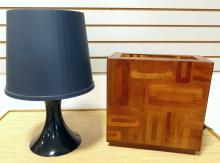 TWO ACRYLIC MCM LAMPS