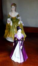 SIX COALPORT FIGURINES