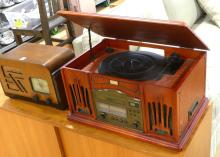 WOOD CASE RADIO AND STEREO