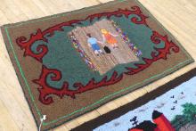 FOUR HOOKED RUGS