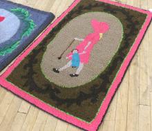 FOUR HOOKED RUGS