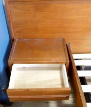 TEAK FLOATING DOUBLE BED