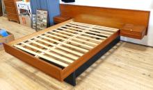 TEAK FLOATING DOUBLE BED