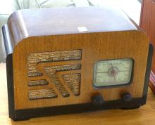 WOOD CASE RADIO AND STEREO