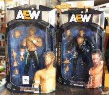 FOUR AEW WRESTLING FIGURES